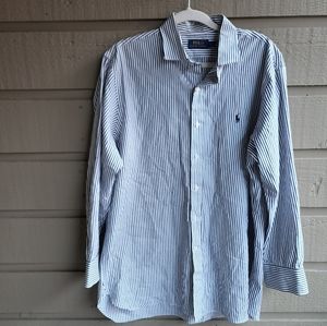 POLO Men's stripped button down shirt